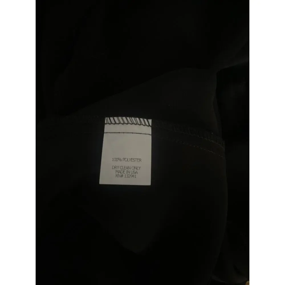 Amanda Uprichard Black Collared Sleeveless A Line Dress Size Medium EUC